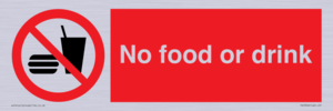 No food or drink